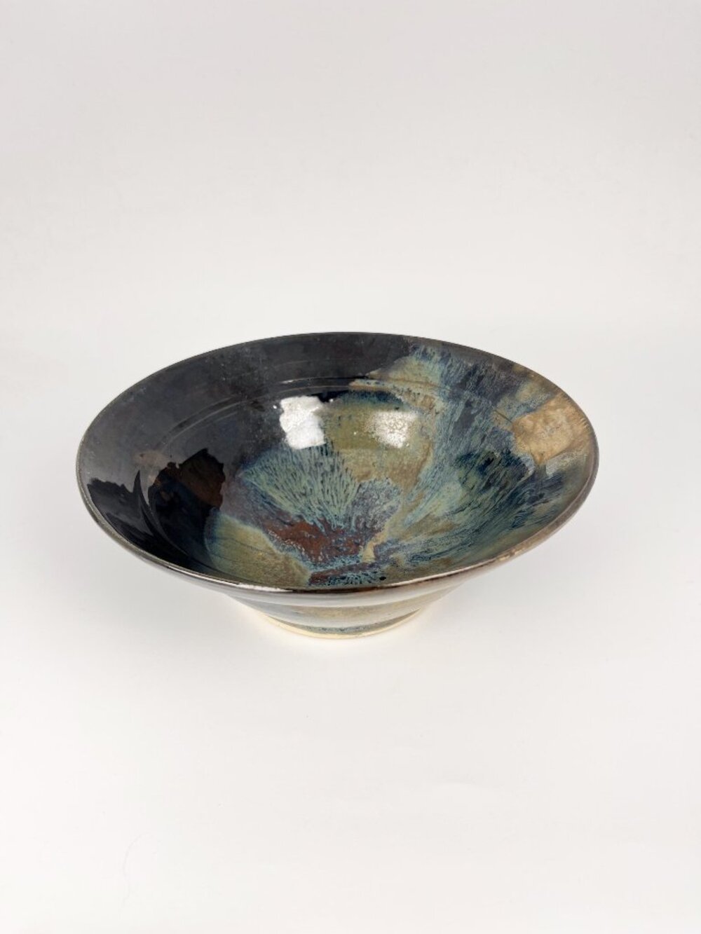 Hand thrown hobbyist studio pottery ceramic bowl
